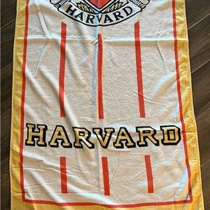 Vintage Harvard University beach towel